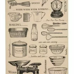 Asciugapiatti - Tea Towel Cotone Stampa Attrezzi Cucina Baking
