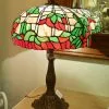 Lampada Tiffany Fiore Rosso-verde H 60