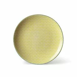 Piatto Dessert Labirinto Giallo Collezione Althea