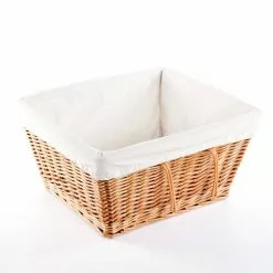 Cesto Bici Vimini Naturale C/fodera