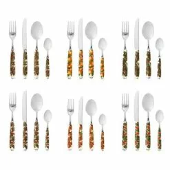 Servizio Posate Inox Frutti Le Primizie 24 Pezzi