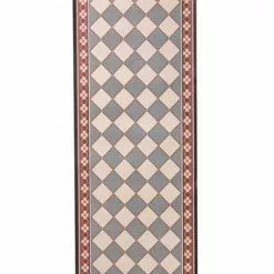 Tappeto Pvc Espanso Quadrella Grigio 58x210