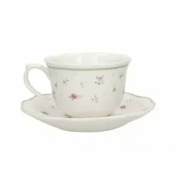 Tazza The Con Piatto Nonna Rosa Set 2 Pz Brandani