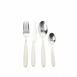 Posate Inox Manico Avorio Servizio 16 PZ