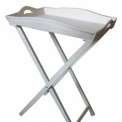Vassoio Bianco Con Cavalletto