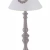 Lampada Base Grigia Paralume Applicazione Corsetto