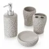 Accessori Bagno Ceramica Tortora Ricami Bianchi 4 Pezzi -Vendite Cucina e tavola Accessori bagno ceramica tortora ricami 4pezzi thumbnail 500x500 70