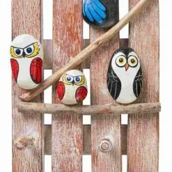 Appendiabiti Civette Legno 2 Ganci A Parete