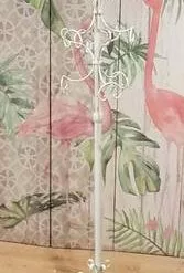 Appendiabiti Da Terra Ferro Battuto Bianco Forgiato 9 Posti