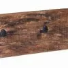 Appendiabiti Legno Rustico Vintage 3 Ganci A Chiodo