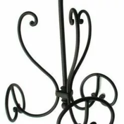 Attaccapanni Ferro Nero Girevole 3+3 Ganci
