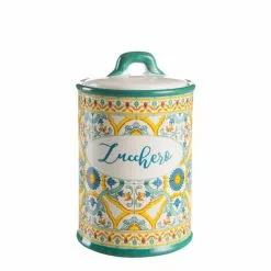 Barattolo Ortigia Zucchero Ceramica Colorata