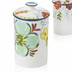 Barattolo Frida Ceramica Decoro Fiori 23h