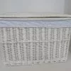 Baule Vimini Bianco Fodera Bianca Merletto -Vendite Cucina e tavola Baule vimini laccato bianco fodera bianca con merletto thumbnail 500x500 70