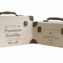 Bauletto Tessuto Ecru Vintage