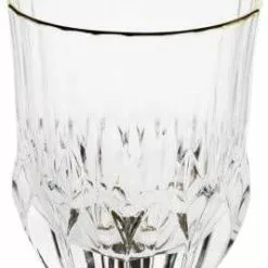 Bicchiere Acqua Crystal Glass Filo Oro 6 Pz