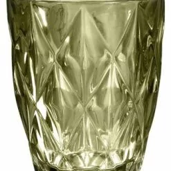 Bicchiere Acqua Louis Rombi Verde Vetro 6pz