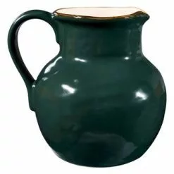 Brocca Verde Porcellana Collezione Mediterraneo