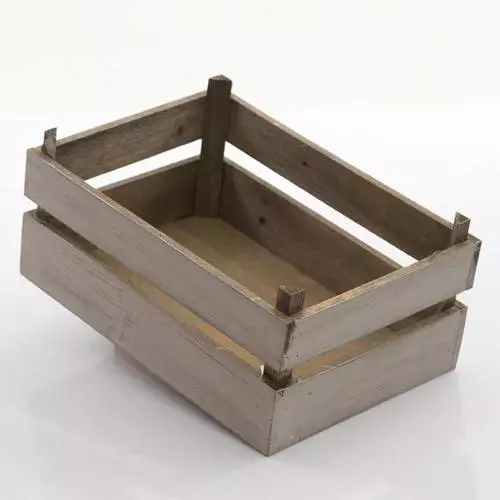 Cassetta Legno Abete Grigia Tipo Frutta 33x23x15h