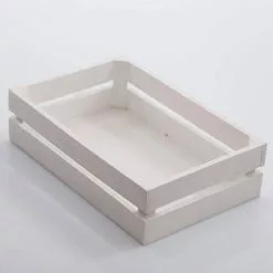 Cassetta Legno Bianco Abete 26X17X7H