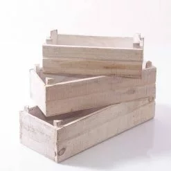 Cassetta Stretta Legno Sbiancato