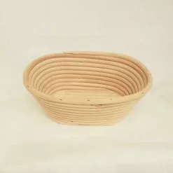 Cestino Ovale Da Lievitazione Rattan 24x17