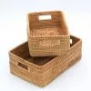Cestino Rettangolare Rattan Brunito Con Maniglie -Vendite Cucina e tavola Cestino rettangolare rattan brunito con maniglie thumbnail 500x500 70