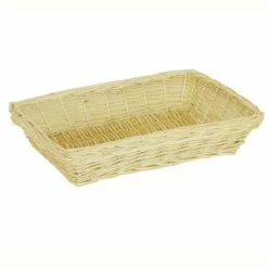 Cestino Vassoio Vimini Naturale 36x24x8