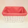 Cesto Bici Vimini Bianco Fodera Pois Rossa 46x36 -Vendite Cucina e tavola Cesto bici vimini bianco fodera pois rossa 46x36 thumbnail 500x500 70