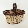 Cesto Cavagna Ovale Con Manico Vimini Rustico -Vendite Cucina e tavola Cesto con manico cavagna rustica vimini bianco marrone thumbnail 500x500 70