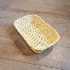 Cesto Vaschetta Intrecciata Pvc 20x32x8h