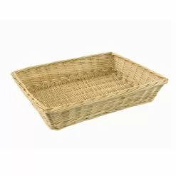 Cesto Vassoio Vimini Naturale 60x50x10h