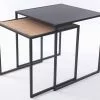 Coppia Tavolini Quadrati Da Salotto Metallo Nero -Vendite Cucina e tavola Coppia tavolini quadrati da salotto metallo nero thumbnail 500x500 70
