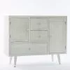 Credenza Legno Bianco Intarsi 3 Cassetti E 2 Ante -Vendite Cucina e tavola Credenza legno bianco intarsi 3 cassetti e 2 ante thumbnail 500x500 70