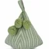 Fermaporta Sacchetto Piramide Verde Righe Pon Pom -Vendite Cucina e tavola Fermaporta sacchetto piramide verde righe pon pom thumbnail 500x500 70