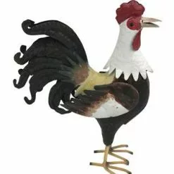Gallo Ferro Dipinto Nero Piccolo 23h