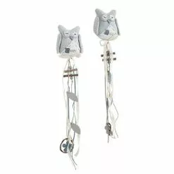 Gufo Tessuto Grigio-azzurro