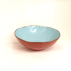 Insalatiera Arancio Porcellana Collezione Mediterraneo