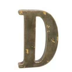 Lettera Metallo D Bronzo