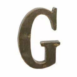 Lettera Metallo G Bronzo