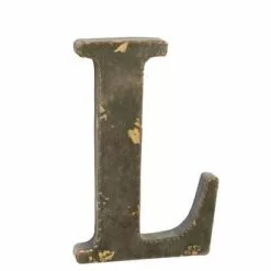 Lettera Metallo L Bronzo