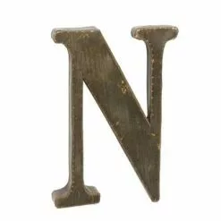 Lettera Metallo N Bronzo