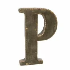 Lettera Metallo P Bronzo