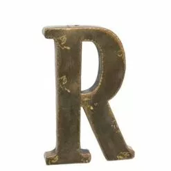 Lettera Metallo R Bronzo