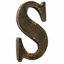 Lettera Metallo S Bronzo
