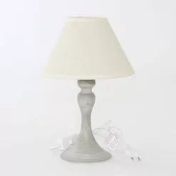 Lampada Tavolo Metallo Grigio 30h