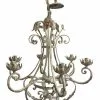 Lampadario Foglie Ferro Bianco Anticato 6 Luci -Vendite Cucina e tavola Lampadario foglie ferro bianco anticato 6 luci thumbnail 500x500 70