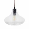Lampadario Olivia Sospensione Vetro Rigato Cm 25
