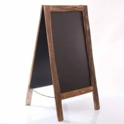 Lavagna Doppia Legno Tek Da Pavimento 98h