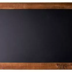 Lavagna Nera Cornice Legno Riciclato Vintage 88x58